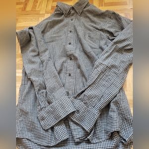 Uniqlo Flannel Shirt Gray Size S